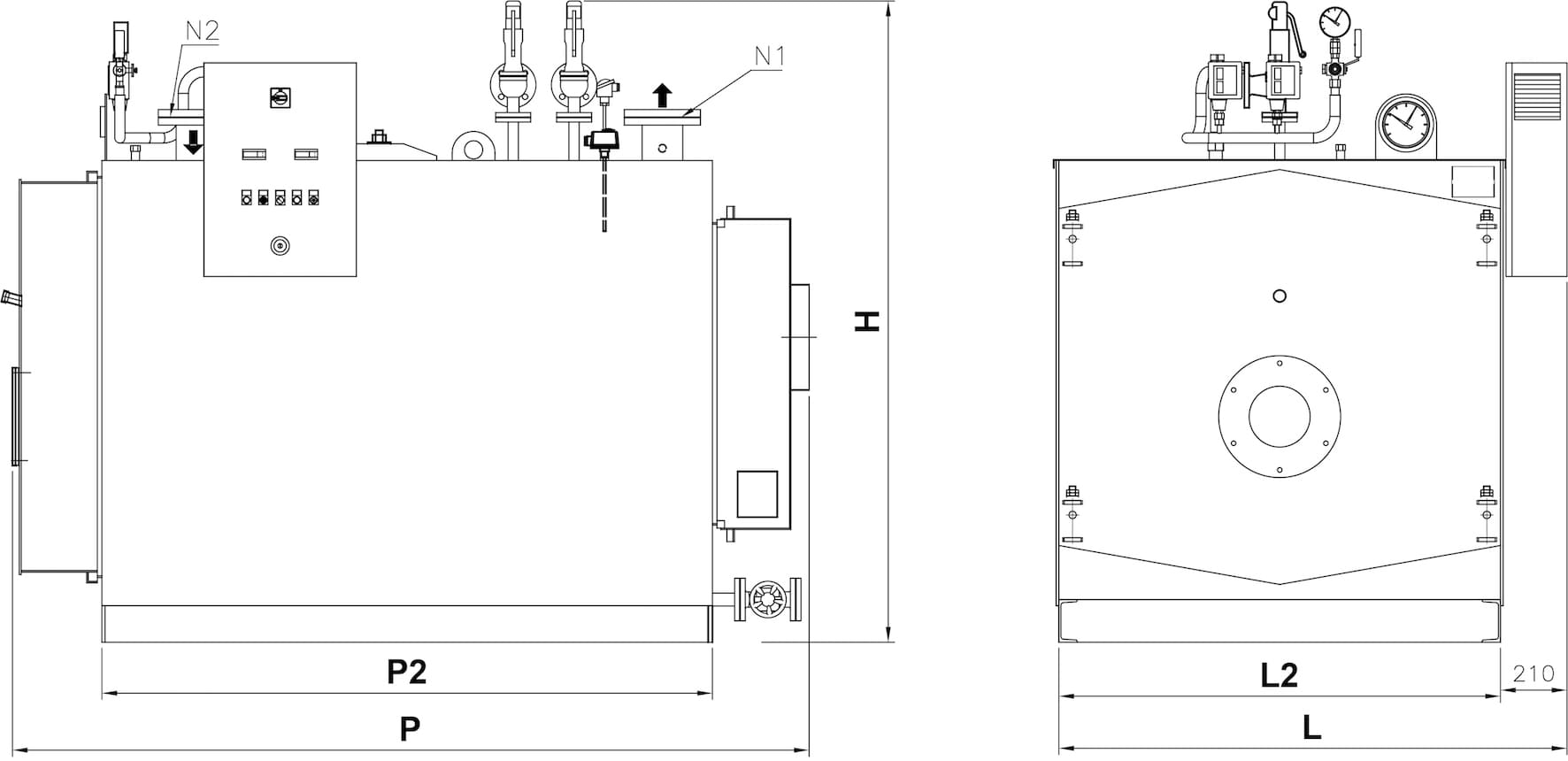 ASX Газовые котлы на перегретой воде ICI CALDAIE